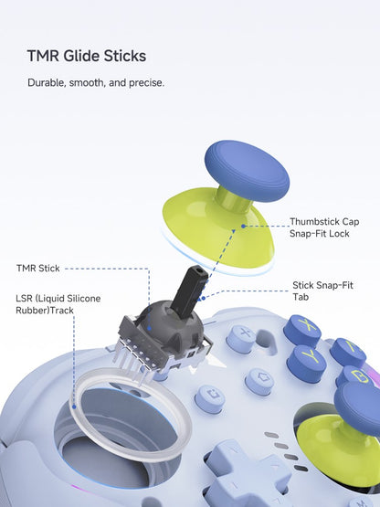 MOBAPAD Chitu 2 HD Pro Controller Silent Edition for Switch 2/1, TMR Glide Joysticks, HD Rumble, NFC,Silicone Button,6 Axis Gyro
