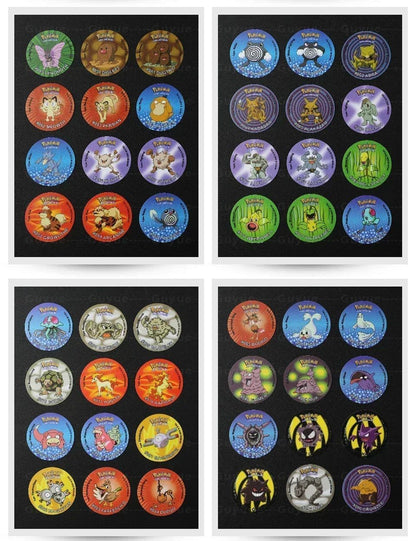 Pokémon Tazos 1/2/3 Geração 160/100/141pçs Card Pogs Pikachu Charizard Treinador Coleção Completa Jogo de Cartas Cheetos Chipitaps Tap