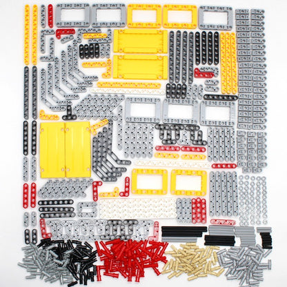 Blocos de Montar de Plástico de Alta Tecnologia, Pneus de Carro, Engrenagens, Eixos Transversais, Vigas, Peças DIY, Conjunto de Tecnologia MOC a Granel, Brinquedos