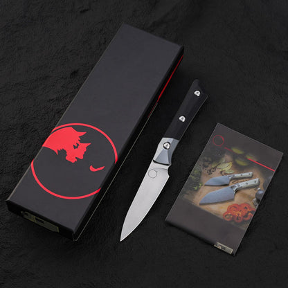 New MICRO TECH kitchen knife, outdoor camping tool knife, fixed blade, fruit knife, straight knife, Christmas gift