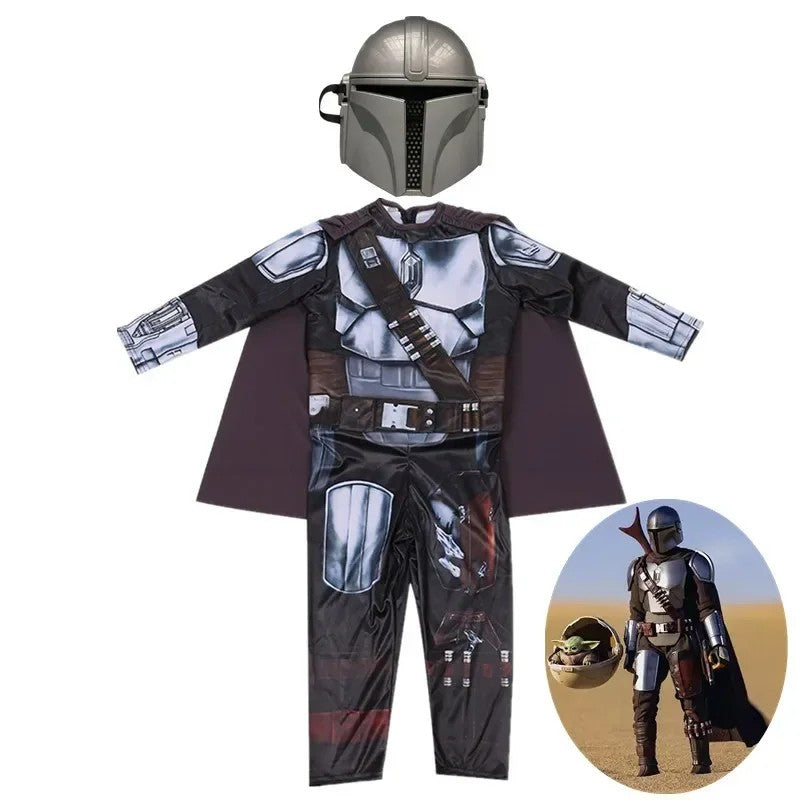 Mandalorian Beska Armor Children Cosplay Clothing Halloween Mask Gift