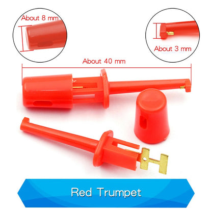 5PCS Mini Single Test Hook Clips Test Probes For Electronic Testing Clips Hook Test Clips Large / Small