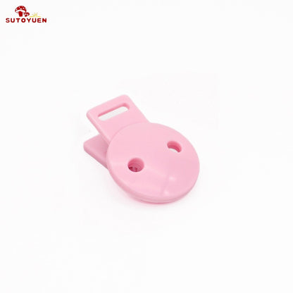 Sutoyuen 20pcs Round Head Pacifier Clip Soother Holder For DIY Beads Baby Dummy Chain Plastic Pacifier Clips Baby Accessories