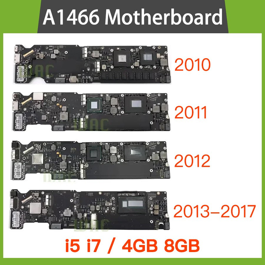Placa Mãe Original A1369 A1466 Para MacBook Air 13" A1369 A1466 Placa Lógica i5 i7 4GB 8GB Anos 2010 2011 2013 2014 2015 2017