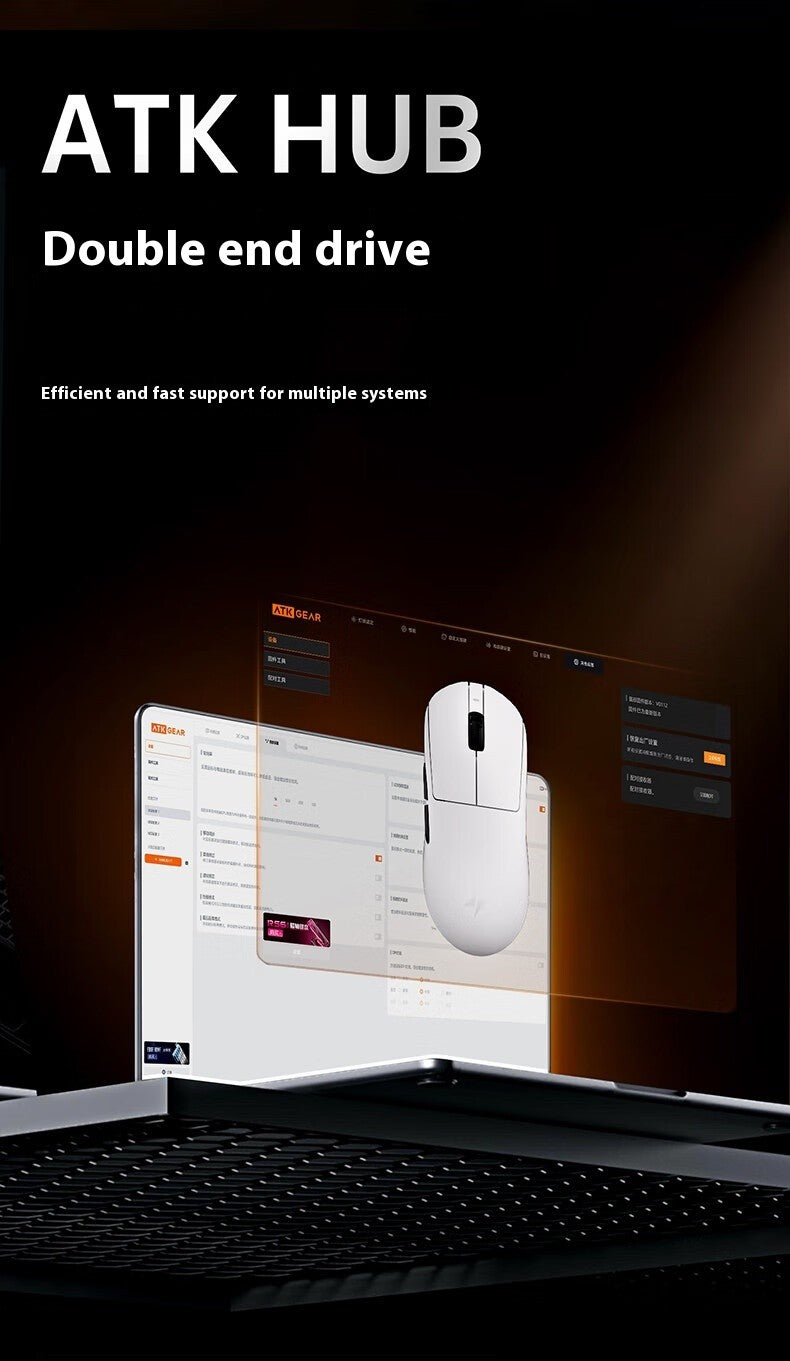 ATK A9 Ultra Wireless Gaming Mouse Tri Mode 8K 53g Lightweight A9/A9 SE/A9 Plus/A9 Pro Gaming Mouse E-sports PC Customized Gift