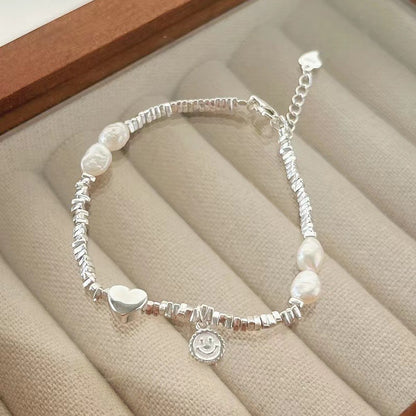 Niche Design Star Chain Tassel Bracelet for Women Fantasy Blue Crystal Beads Elastic Rope Bracelet Best Friend Jewelry Gifts