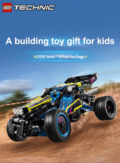 LEGO 42164 Technic Buggy de Corrida Off-Road Montável, Brinquedo Legal para Meninos, Meninas e Crianças de 8 Anos que Adoram Corridas de Rally