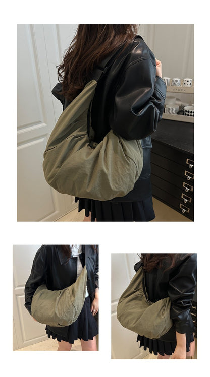 Large Capacity Simple Shoulder Bags Comfortable and Versatile Texture Crossbody Bags for Women Men Fashion Casual Storage Bags