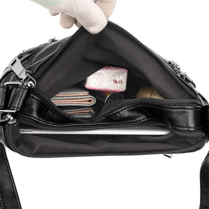 High Quality Soft Leather Luxury Purses and Handbags Women's Bag Designer Multi-pocket Crossbody Shoulder Bag for Women 2024 Sac