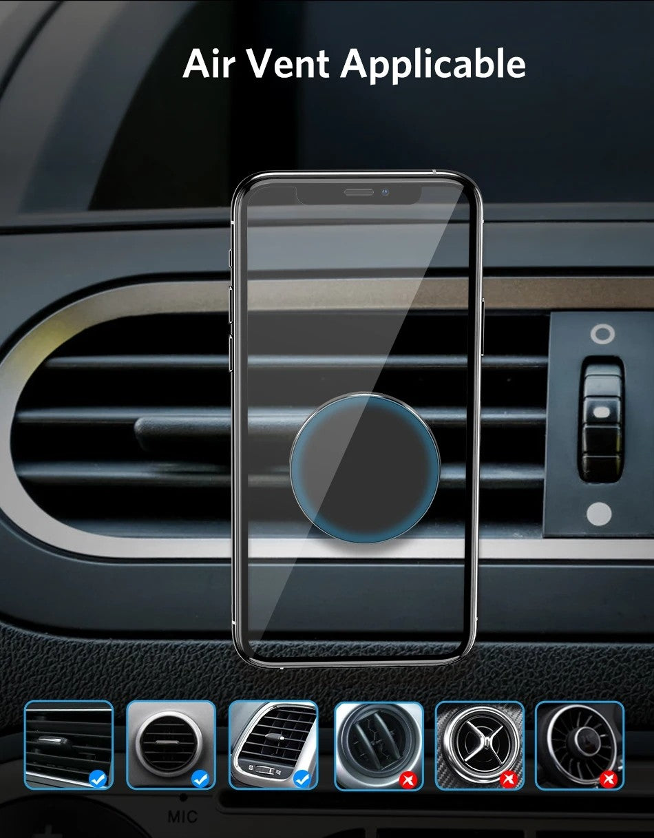 Air Vent Magnet Smartphone Mobile Stand Magnetic Car Phone Holder Cell GPS Mount For iPhone 16 15 14 13 12 Xiaomi Samsung Holde