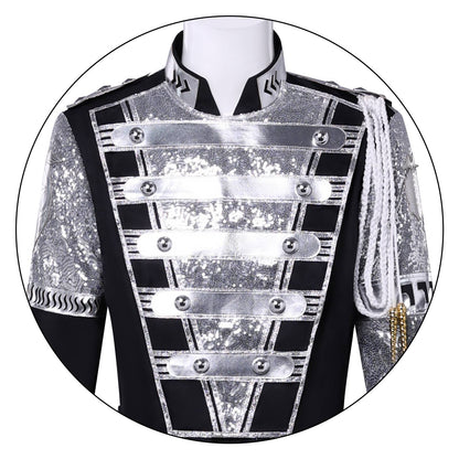 Punk Rock Michael Jackson Germany Military Cool Gaorgeous Teaser Jacket Outerwear for Collection costume