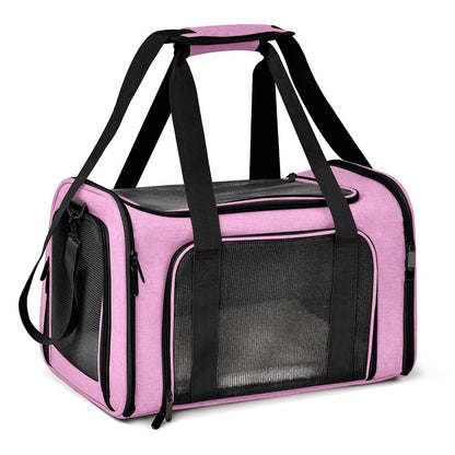 Bolsa de Transporte para Cães Mochila Soft de Lado Mochilas para Animais de Estimação de Gato Transportadores para Cães Bolsas de Viagem Aprovadas pela Companhia Aérea para Cães Pequenos Gatos Passeio