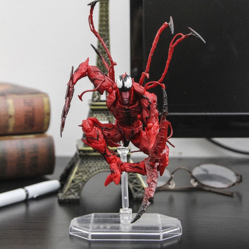 AMAZING YAMAGUCHI Carnificina Venom Homem-Aranha Marvel legends Boneco de Ação Articulado Modelo de Estátua com Rosto Mutável para Crianças de Brinquedo de Presente
