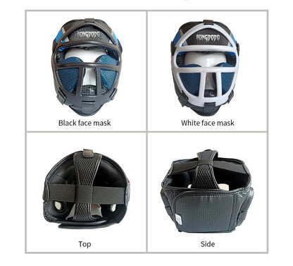 Capacete Sanda Máscara Facial Removível Proteção Espessa Capacete de Taekwondo para Adultos e Crianças Protetor de Cabeça de Boxe Equipamento de Proteção para Artes Marciais