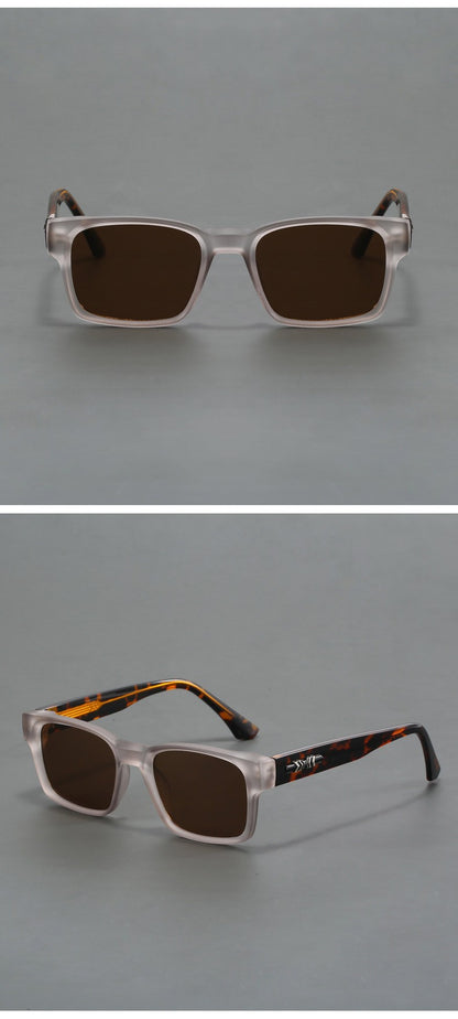 New Men's Advanced Ultra Light Coarse Frame Fashion Square Sunglasses Women Men Trendy Anti Mist Outdoor Driving Shades UV400