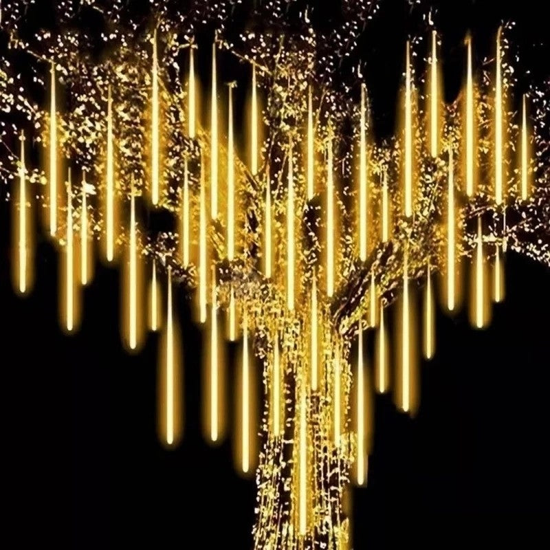 30/50CM LED Meteor Shower Rain Lights Waterproof Falling Raindrop Fairy String Light for Christmas Holiday Party Patio Decor
