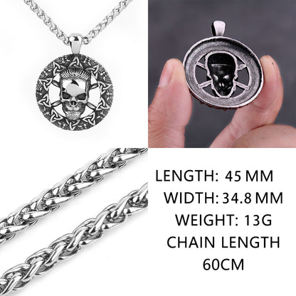 Colar Nórdico Vikings Árvore da Vida Odin Vários Homens Amuleto Celta Pingente Aço Inoxidável Charm Vintage Joias Punk Atacado