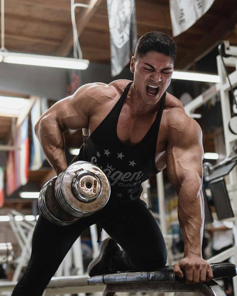 Muscle Men's Sports Tank Top Cotton undershirt gym Tops Sleeveless Tank Top Men fitness Running sweatshirt vest