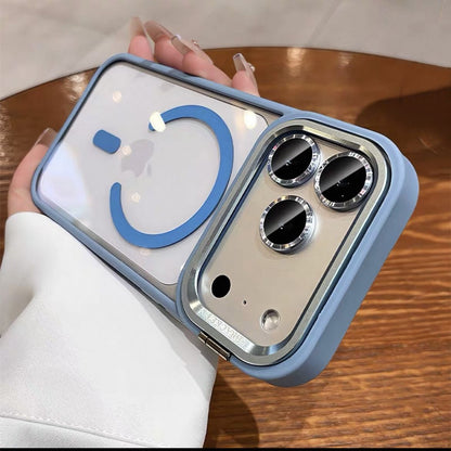 for iPhone 17 Camera Bracket for Magsafe Case for iPhone 17 Pro Max Air Wrist Strap Lens Film ShockProof Wireless Charging Cover