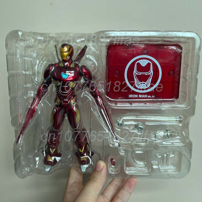 Iron Man Avengers MK85 Ironman MK50 Mark50 Nano Armor Luxury Set with Weapon Action Figure Model Toys Joint Movable Doll Gift ?