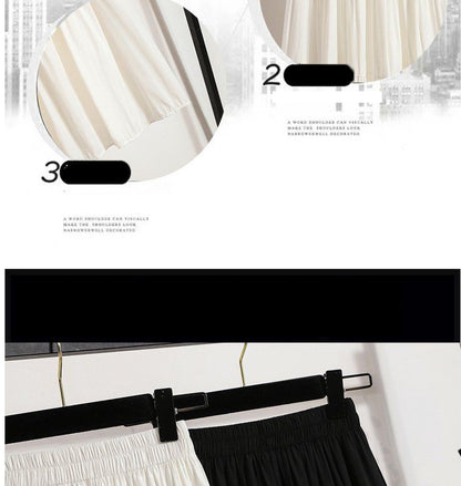 A-line Skirt High Waist Casual Slimming Cake Skirt Versatile Mid Length Dress Youthful Women New In Clothes Sweet Black Trend