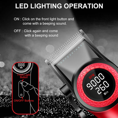 VGR Hair Trimmer Professional Hair Cutting Machine Electric Barber Clippers Adjustable 9000RPM Metal Trimmer for Men V-001 V-977