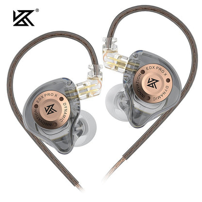 KZ EDX PRO X Metal Earphones Dynamic HiFi Deep Bass Sound Earbud Sport Music Noise Cancelling Headset
