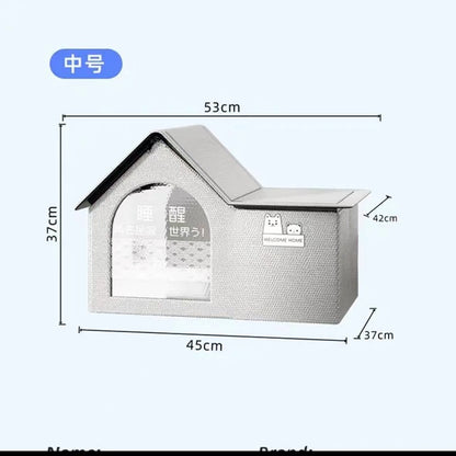 Casa com Ar Condicionado para Gatos, Verão, Ferramenta de Resfriamento para Gatos, Ninho, Casa de Gelo para Cães, Quatro Estações, Casa de Gelo para Gatos e Pets