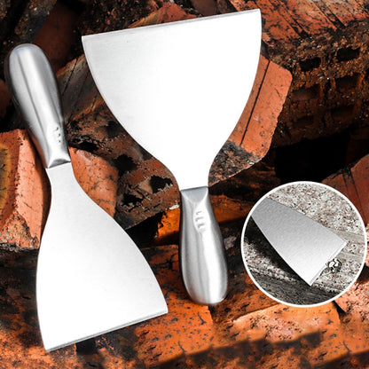 Espátula de Aço Inoxidável de Peça Única para Massa, Ferramenta de Gesso, Raspador de Massa, Espátula Raspadora para Rejunte de Azulejos de Chão e Parede