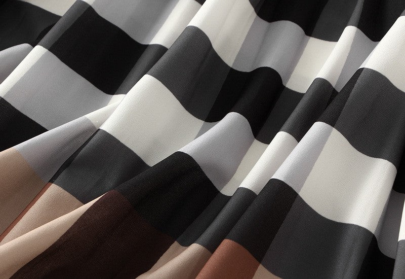 Organ pleated skirt for women, new high waist slimming mid length A-line skirt, pleated skirt, mesh skirt, mid length dress