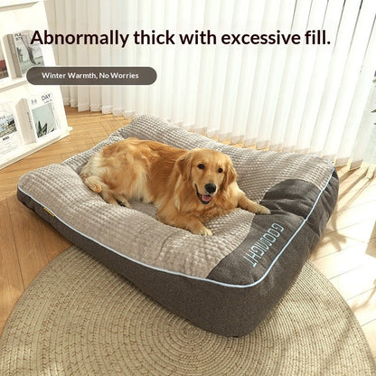 Cama Para Cães E Gatos No Inverno Tapete Grande Para Cães Ninho Quente Para Animais De Estimação Canil Para Filhotes De Porte Pequeno Médio E Grande Colchão Para Dormir Tamanho Grande
