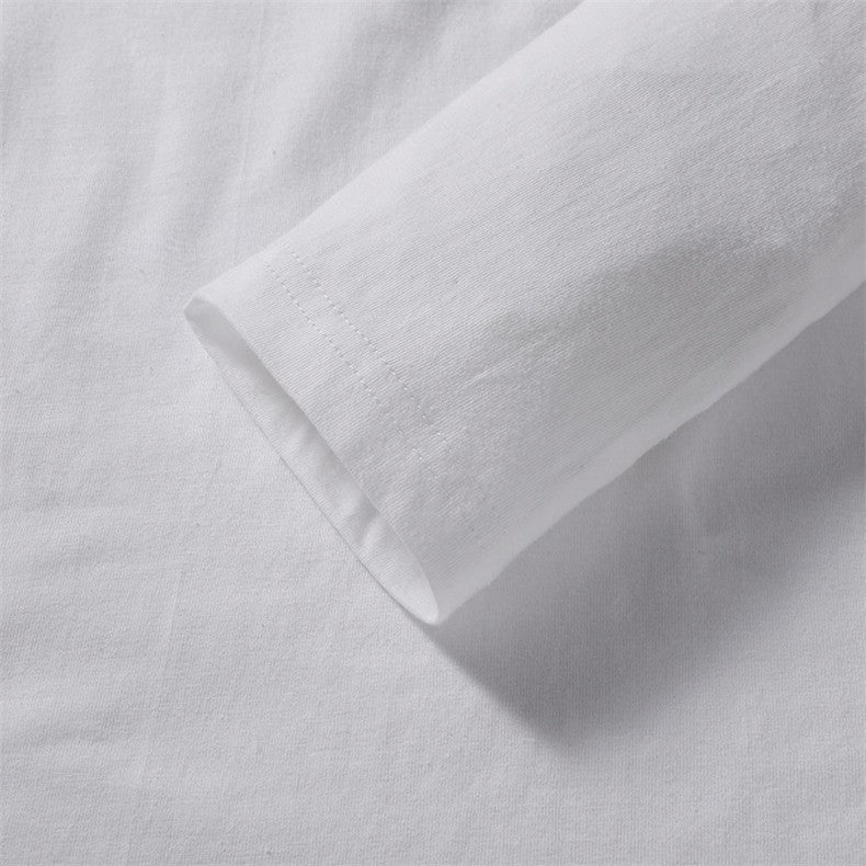 Good Quality 4XL 5XL Plus Size T-Shirts Men Long Sleeves Cotton Tops Male Tees Basic Plain Tshirts Women Tee Shirts Underwears