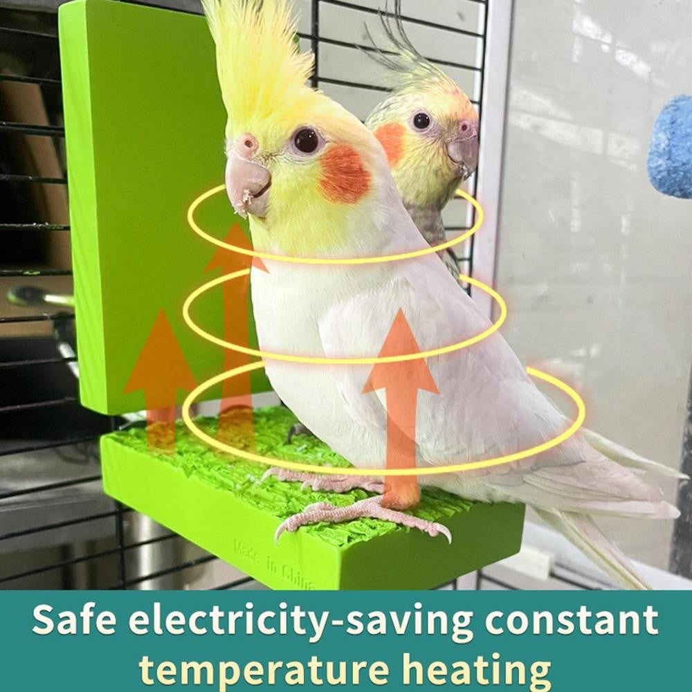 Aquecedor de Gaiola de Pássaros Thermo Perch Aquecedor de Papagaio Suporte de Aquecimento para Pássaros Aquecedor de Pássaros Anti Mordida Automático Snuggle Up para Calopsitas Periquitos