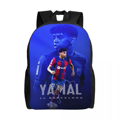 Lamine Y-Yamal Mochila Infantil para Meninos Meninas, Mochilas Esportivas de Futebol, Mochila Escolar Kawaii para Creche