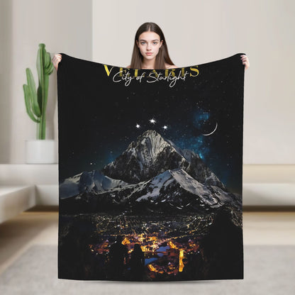 Manta Macia de Viagem Velaris Cidade da Luz Cobertor de Cama Flannel Colcha para Sofá Cadeira Cama Capa Engraçada de Sofá-Cama