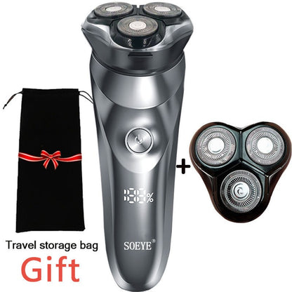 Electric Shaver for men's electric shaver Smart razor for Beard timmer IPX7 waterproof Wet And Dry shaving machine Men Shaver