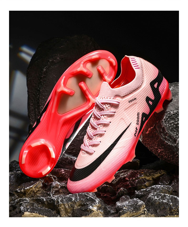 Men Football Shoes Cleats Outdoor Grass Society Training Match Football Field Boots Resistant Studded Soccer Shoes Sport Wear