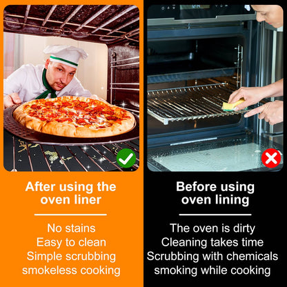 4Pcs Oven Liners Grill Mat 60x40cm Non Stick BBQ Grill Liners Reusable Barbecue Baking Liners Cook Pad Microwave Oven Tool