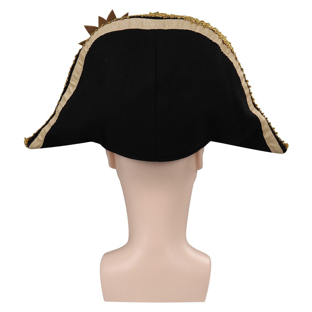 Captain Hook Cosplay Pirate Hat Cap Peter Wendy Hats Halloween Carnival Party Disguise Costume Accessories Prop For Adult Kids