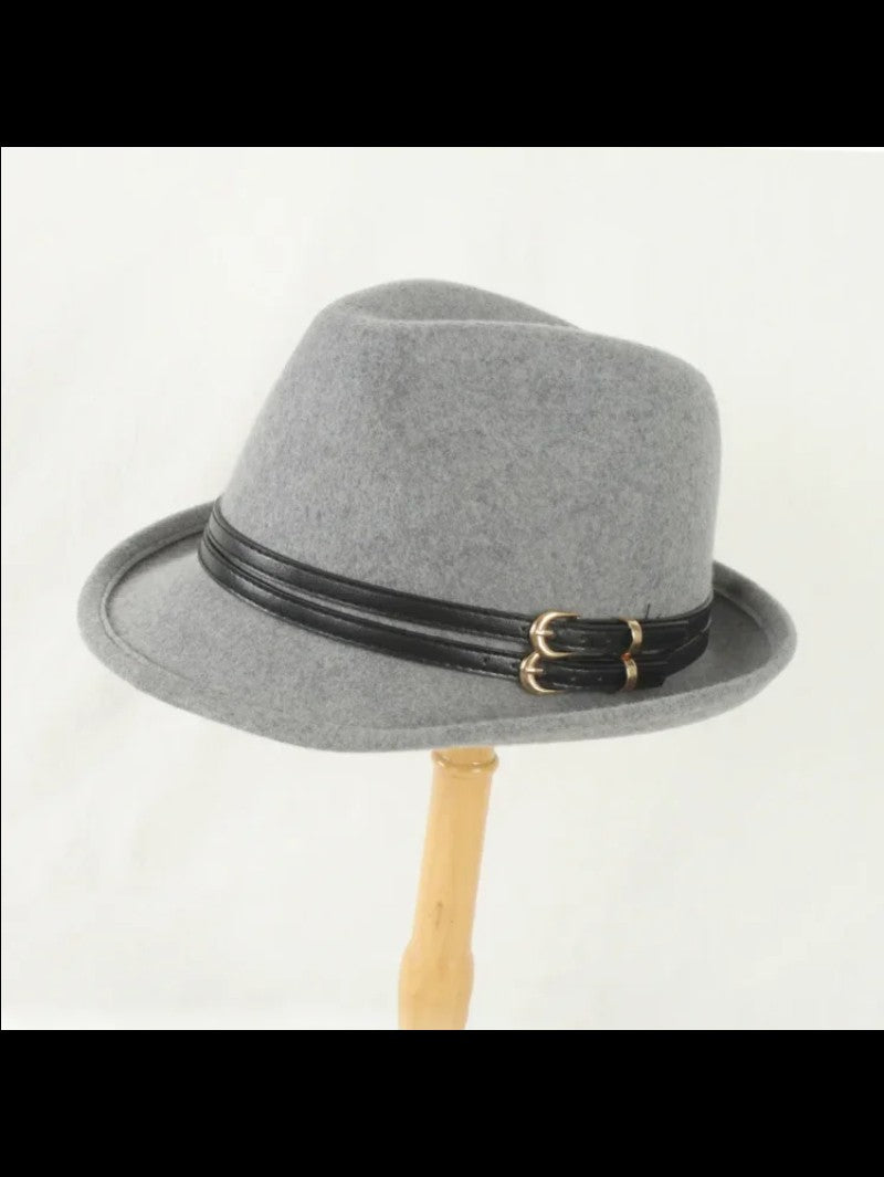 Outono Inverno Nova Moda Lã Feltro Chapéu Versão Coreana Boina Retrô Elegante Senhoras Chapéu de Jazz Aba Larga para Mulheres??