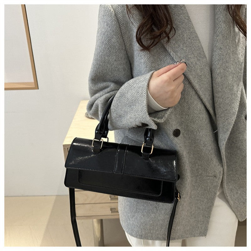 High Quality PU Leather Handbag Purse Women's Bag Solid Color Shoulder Crossbody Bags Lady Messenger Small Tote for Women Girls