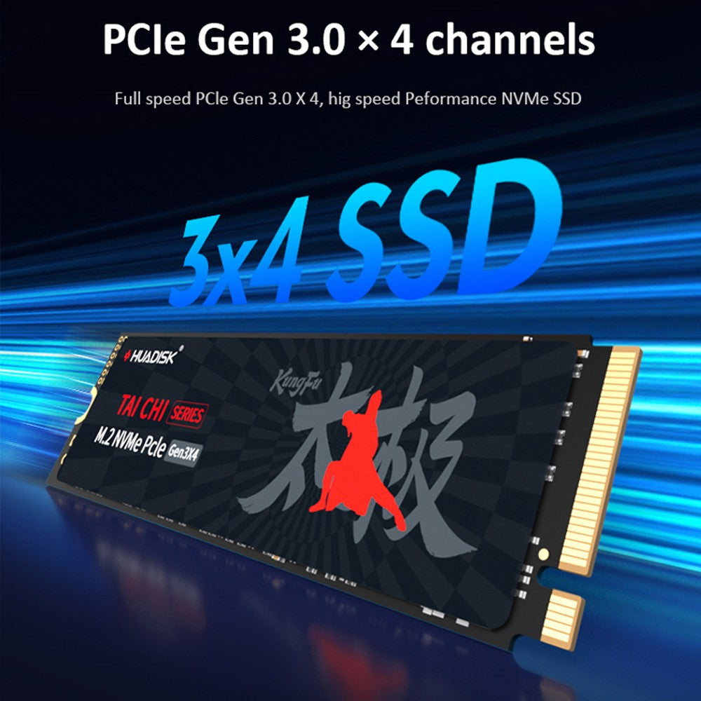 SSD NVMe M2 HUADISK 256GB 512GB 1TB 2TB Disco Rígido Interno M.2 PCIe 3.0 2280 Com Cache para Desktop Laptop X79 X99