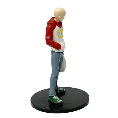 Boneco de Anime One Punch Man de 16cm, Moletom Saitama, Boneco de Ação, Herói Nível S do Diabo, Genos, Estatueta de PVC, Modelo Colecionável, Brinquedos
