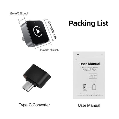 Wireless Android Auto Carplay Box/Adapter Smart USB Dongle Convert Wired To Wireless Auto Connect for Factory Wired CarPlay Cars