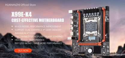 Placa-mãe HUANANZHI X99 TF LGA 2011-3 XEON X99 com suporte para Intel E5 2666 2678 2696 v3 v4 DDR3 DDR4 memória RECC NÃO-ECC NVME