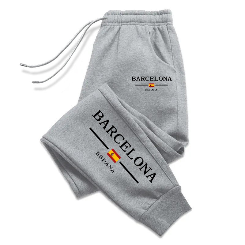 Calça de Moletom Masculina Estampada Urbana Calça Esportiva para Uso Diário Casual de Pista Calça Jogging Masculina Rua