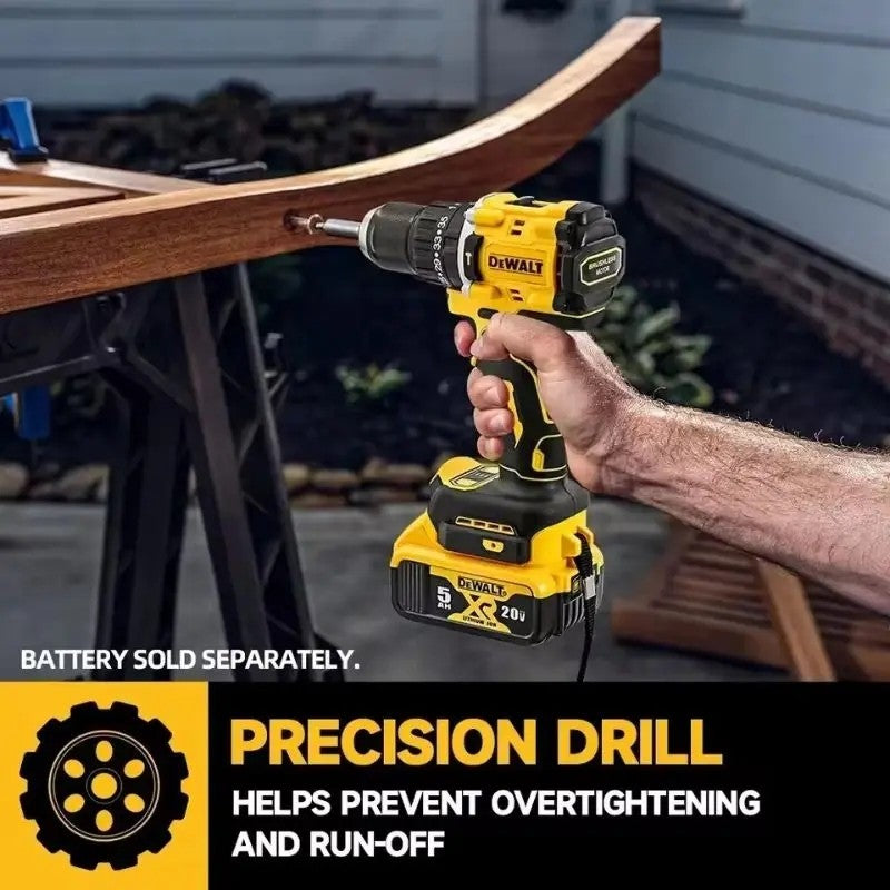 Furadeira de Impacto DCD805 DEWALT 20V a Bateria de Lítio, Recarregável, Sem Escova, Compacta, Parafusadeira Elétrica, Furadeira Manual