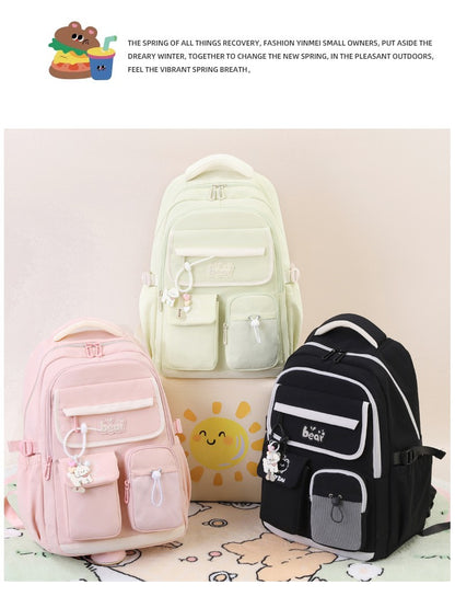 Conjunto de 4 peças de mochilas Oxford para estudantes de ensino médio de grande capacidade, mochilas escolares para adolescentes do ensino médio