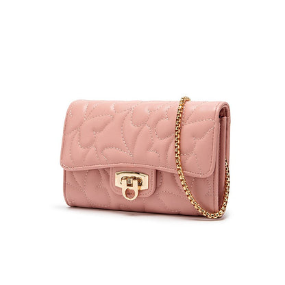 Women's Fashionable Casual Embroidered Butterfly Pattern Shoulder/crossbody Chain Small Square Bag, Mini Clutch