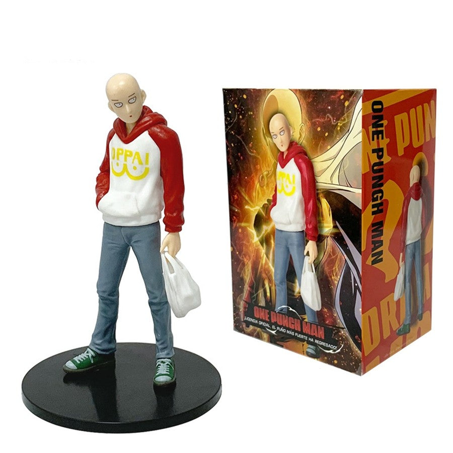 Boneco de Anime One Punch Man de 16cm, Moletom Saitama, Boneco de Ação, Herói Nível S do Diabo, Genos, Estatueta de PVC, Modelo Colecionável, Brinquedos